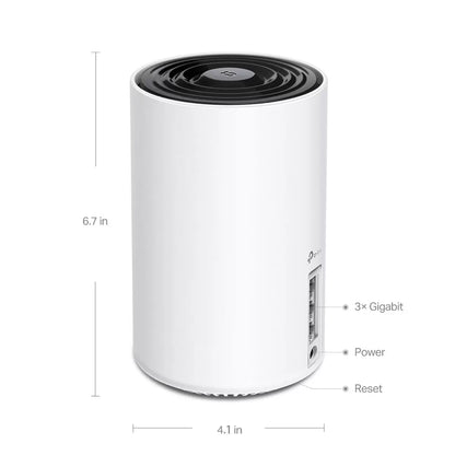 TP-Link Deco XE75 AXE5400 tri-band WiFi 6E mesh system providing seamless whole-home coverage and ultra-fast wireless connectivity - 3