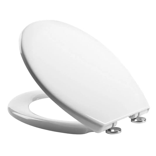 Tavistock Alaska soft close thermoset toilet seat with concealed hinge mechanism in white