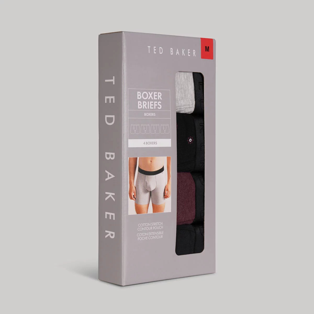Ted Baker Men's Boxers 4 Pack in soft cotton with elastic waistband and stylish patterns/5