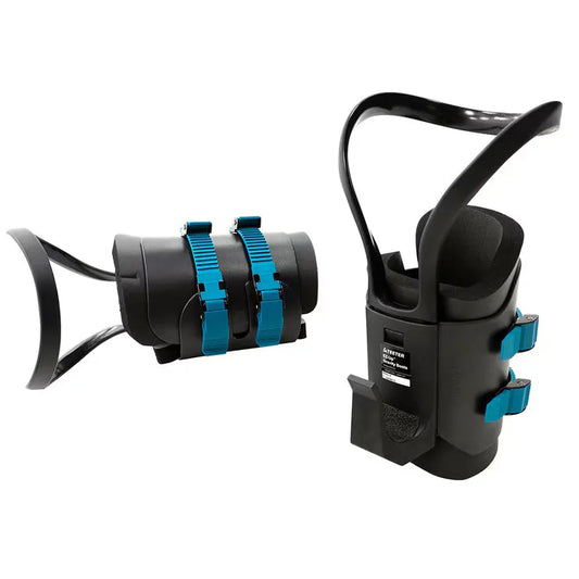 Teeter Gravity Boots for spinal decompression and back pain relief.