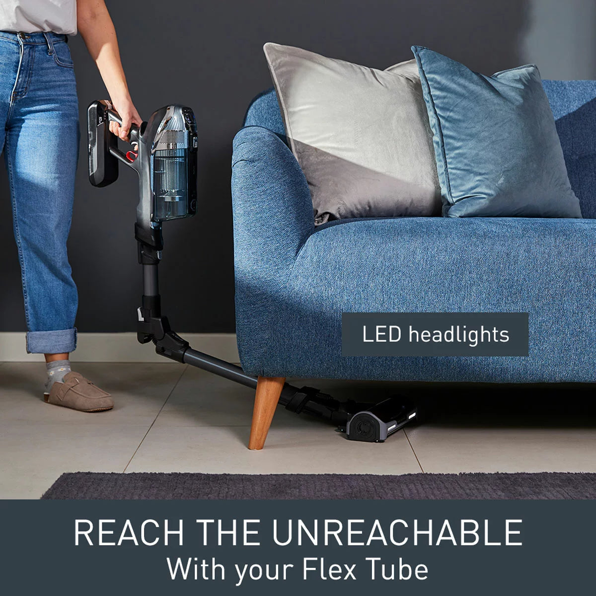 Tefal TY99A2GO X-Force Flex Pet and Car Cordless Stick Vacuum cleaning pet hair from carpet and upholstery