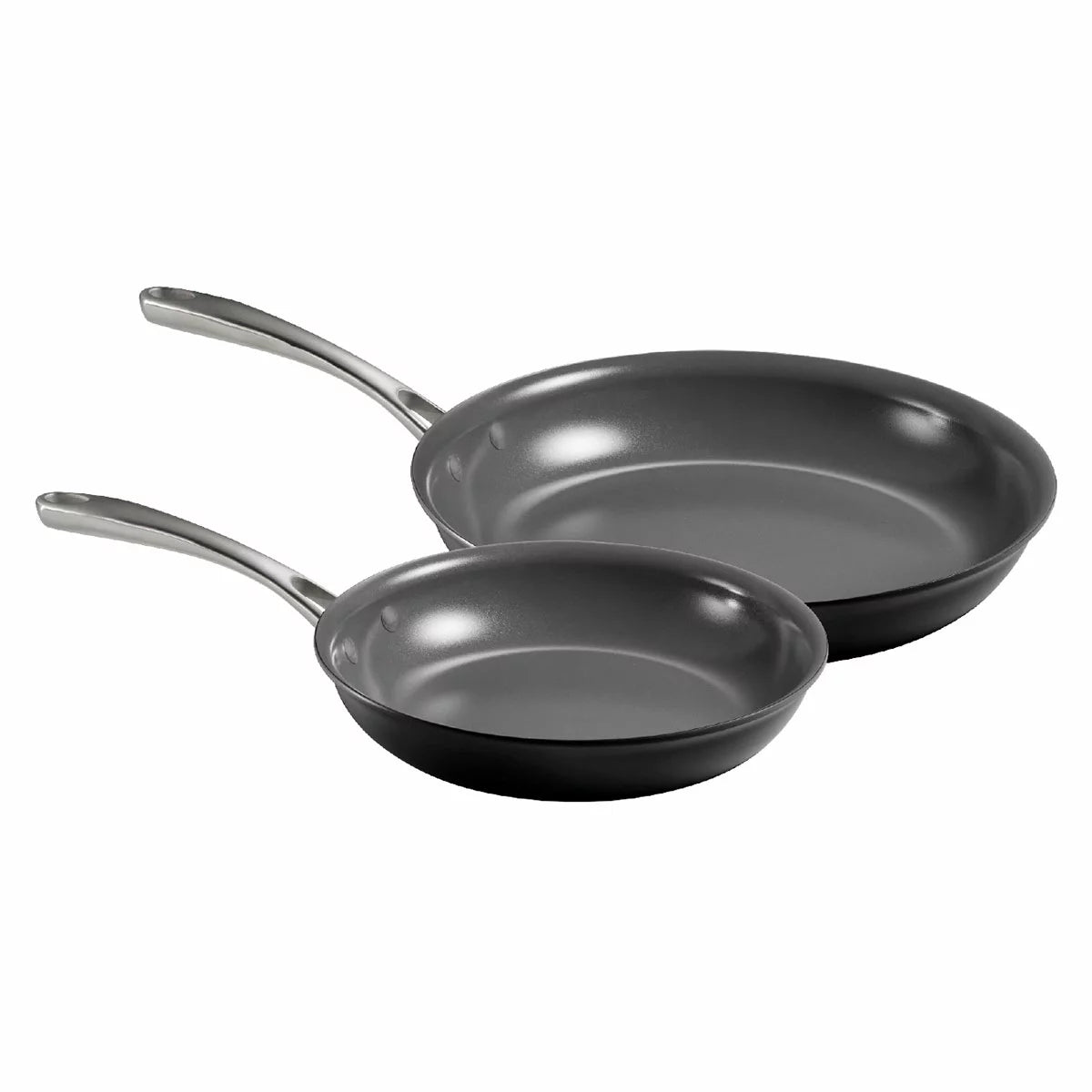 Tramontina Ceramic Hard Anodised Fry Pan Set 2 Piece nonstick cookware for everyday kitchen cooking