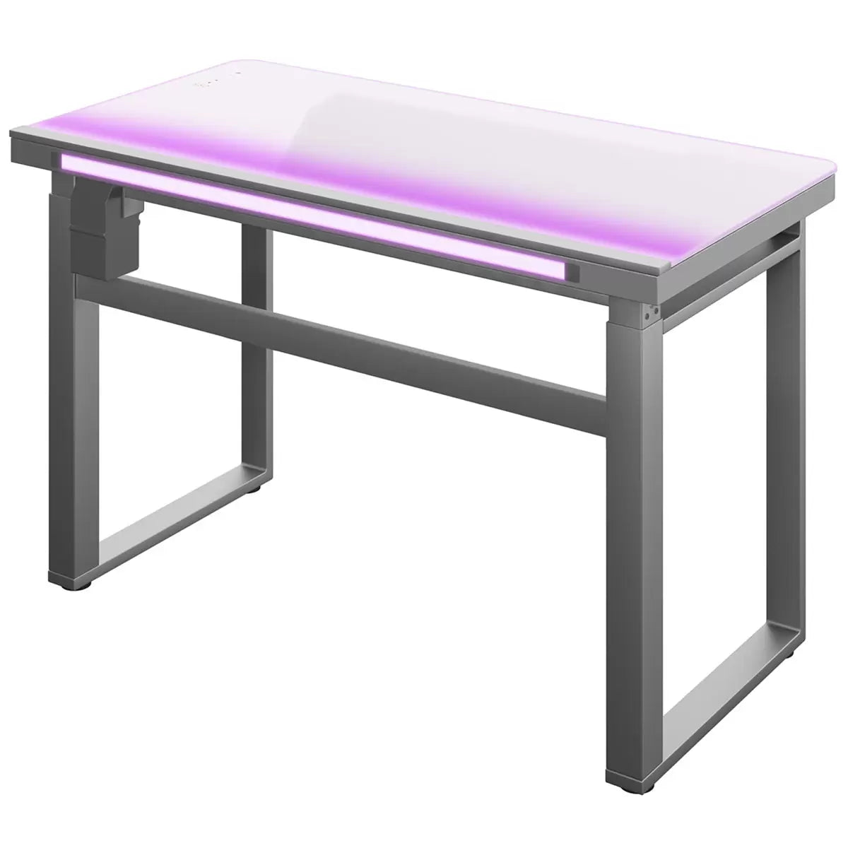 Tresanti Aurora power adjustable height desk with integrated LED lights and electric sit-stand functionality for home office use