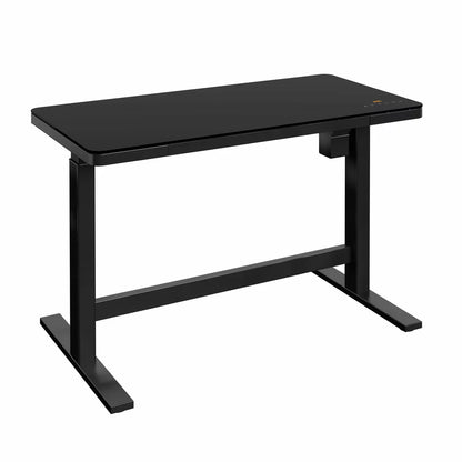 Tresanti Geller Power Adjustable Height Tech Desk in black with electric sit-stand height adjustment for ergonomic home office workspace