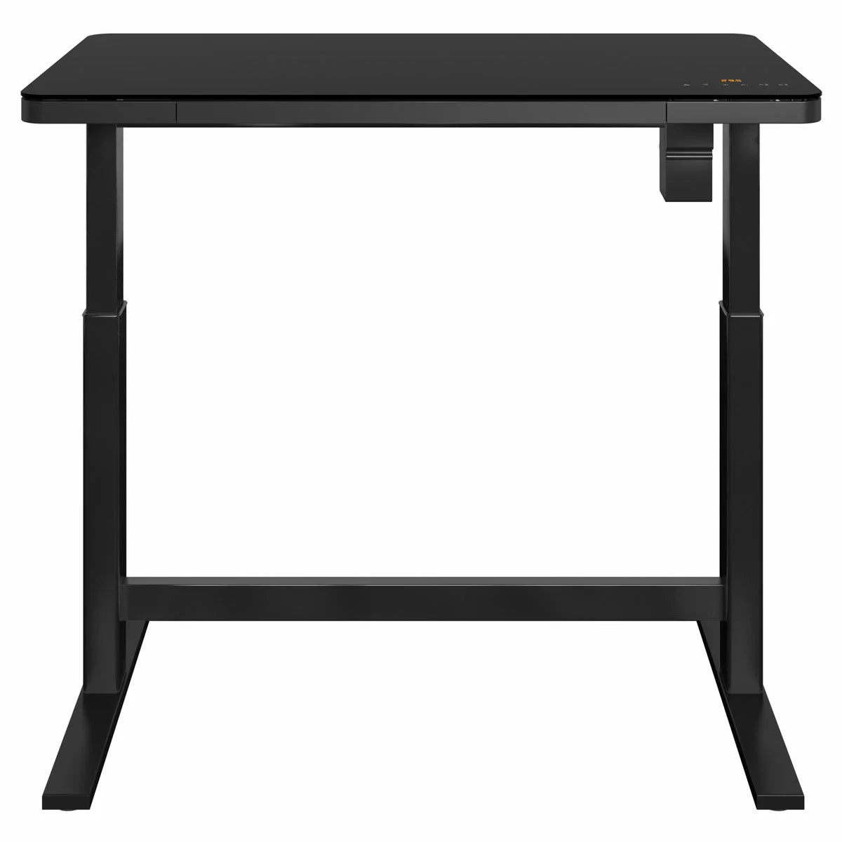 Tresanti Geller Power Adjustable Height Tech Desk in black with electric sit-stand height adjustment for ergonomic home office workspace