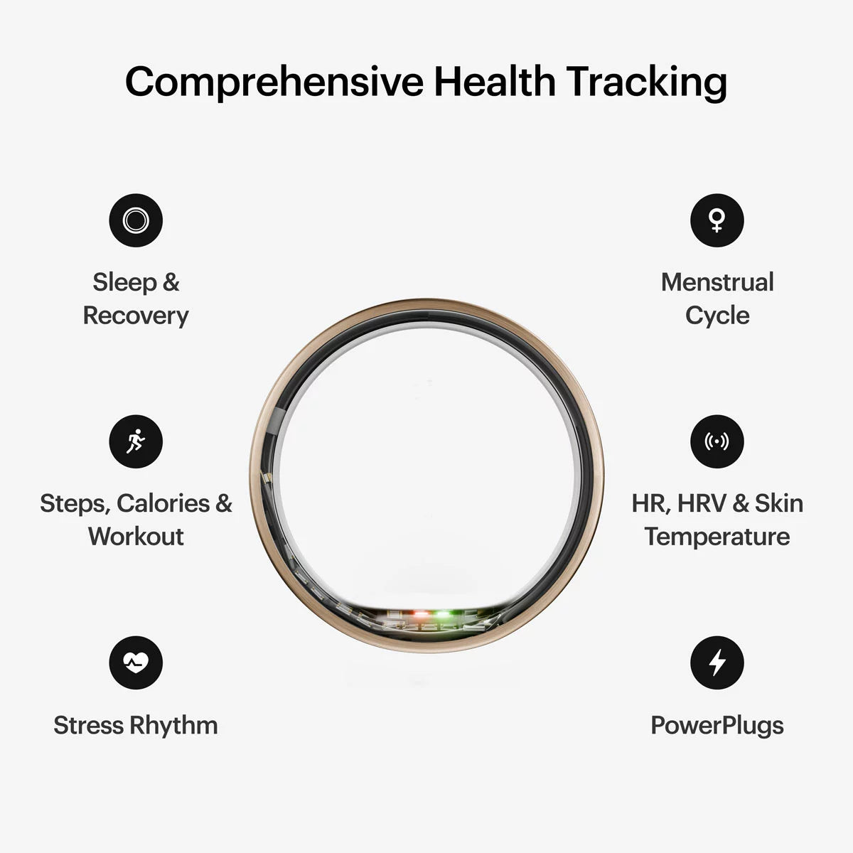 Ultrahuman Ring AIR Rose Gold Size 14 smart ring for sleep tracking, recovery monitoring, and advanced health insights