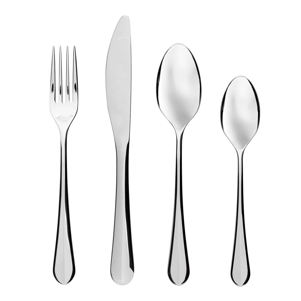 Valley 32 Piece Stainless Steel Cutlery Set with Knives Forks Spoons and Teaspoons