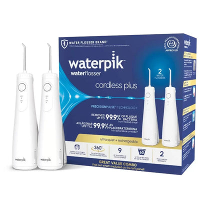Cordless Waterpik water flosser combo pack for teeth cleaning - 1