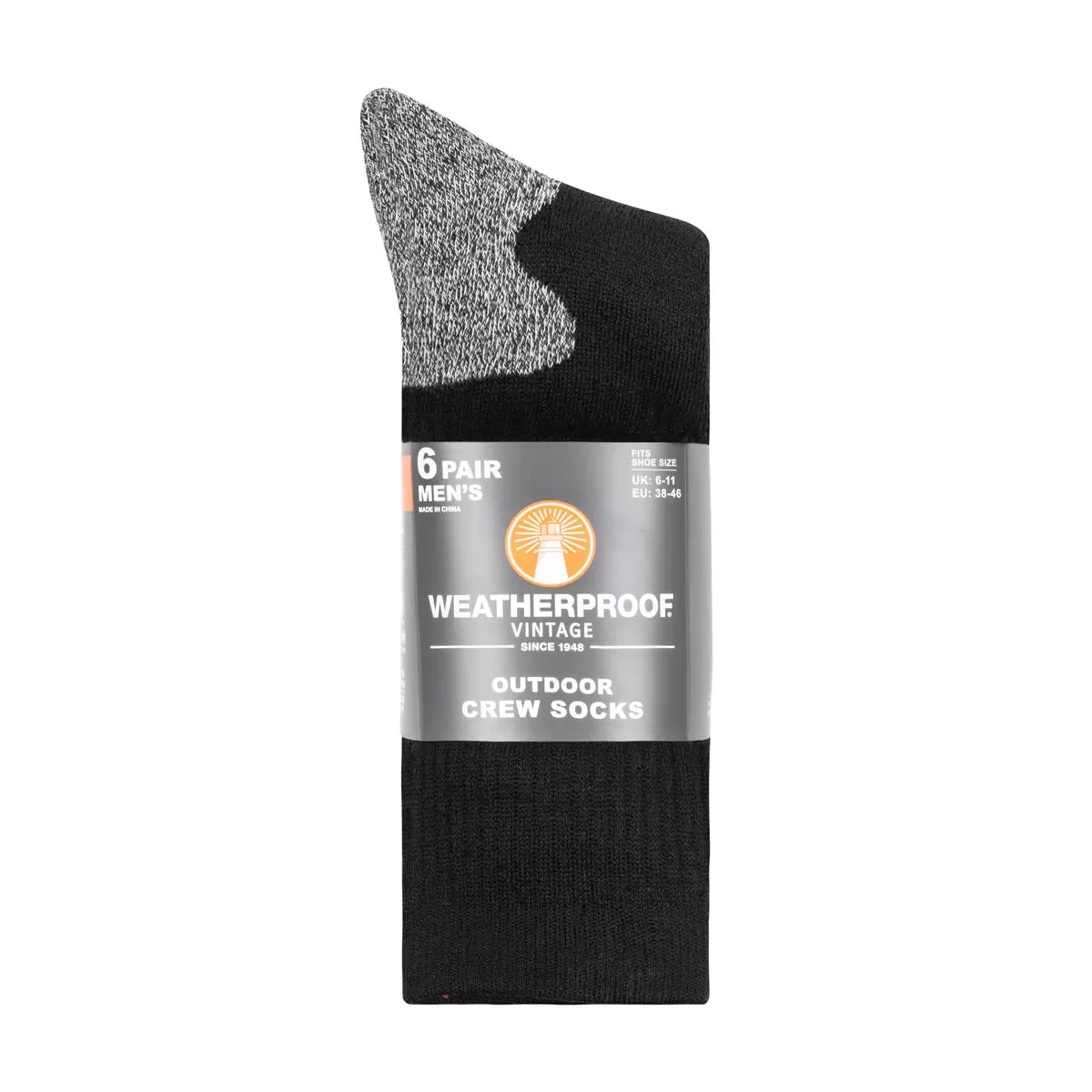 Close-up shot of the Weatherproof Mens Thermal Sock 4 Pack showing the thick brushed plush interior lining and dense knit pattern.