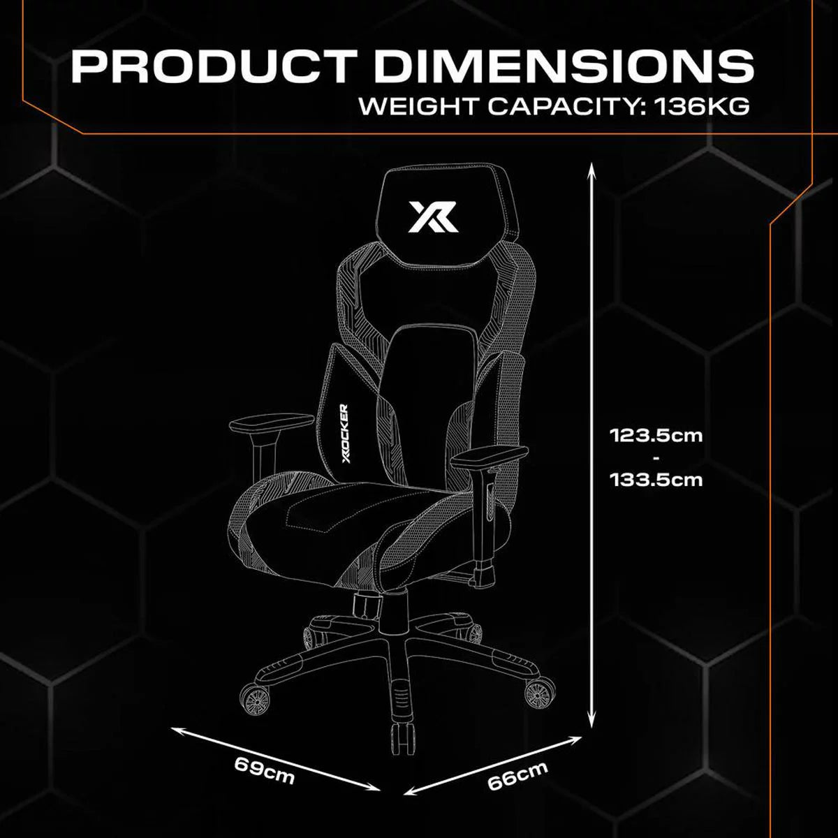 Black gaming chair with RGB LED lighting, ergonomic design, padded seat, and adjustable reclining features for gamers and streamers.