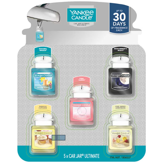 Yankee Candle Car Jar Ultimate Air Freshener Variety Pack of 5 hanging car fragrance fresheners/1