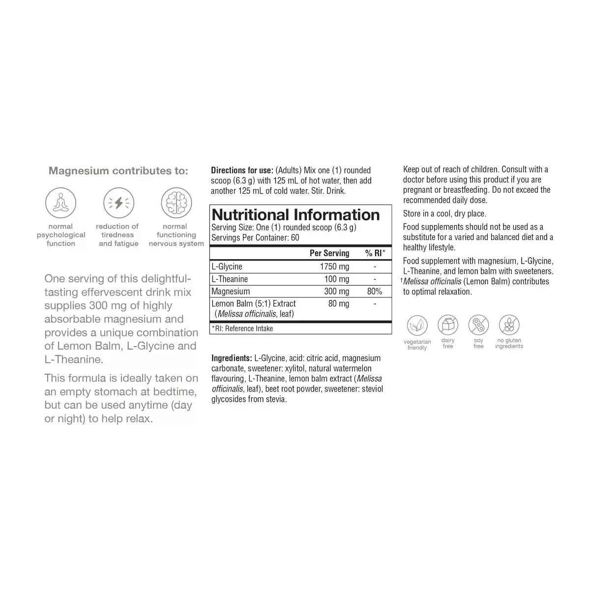 Youtheory Relax Magnesium 400g powder supplement for relaxation support, muscle function, and daily magnesium wellness.