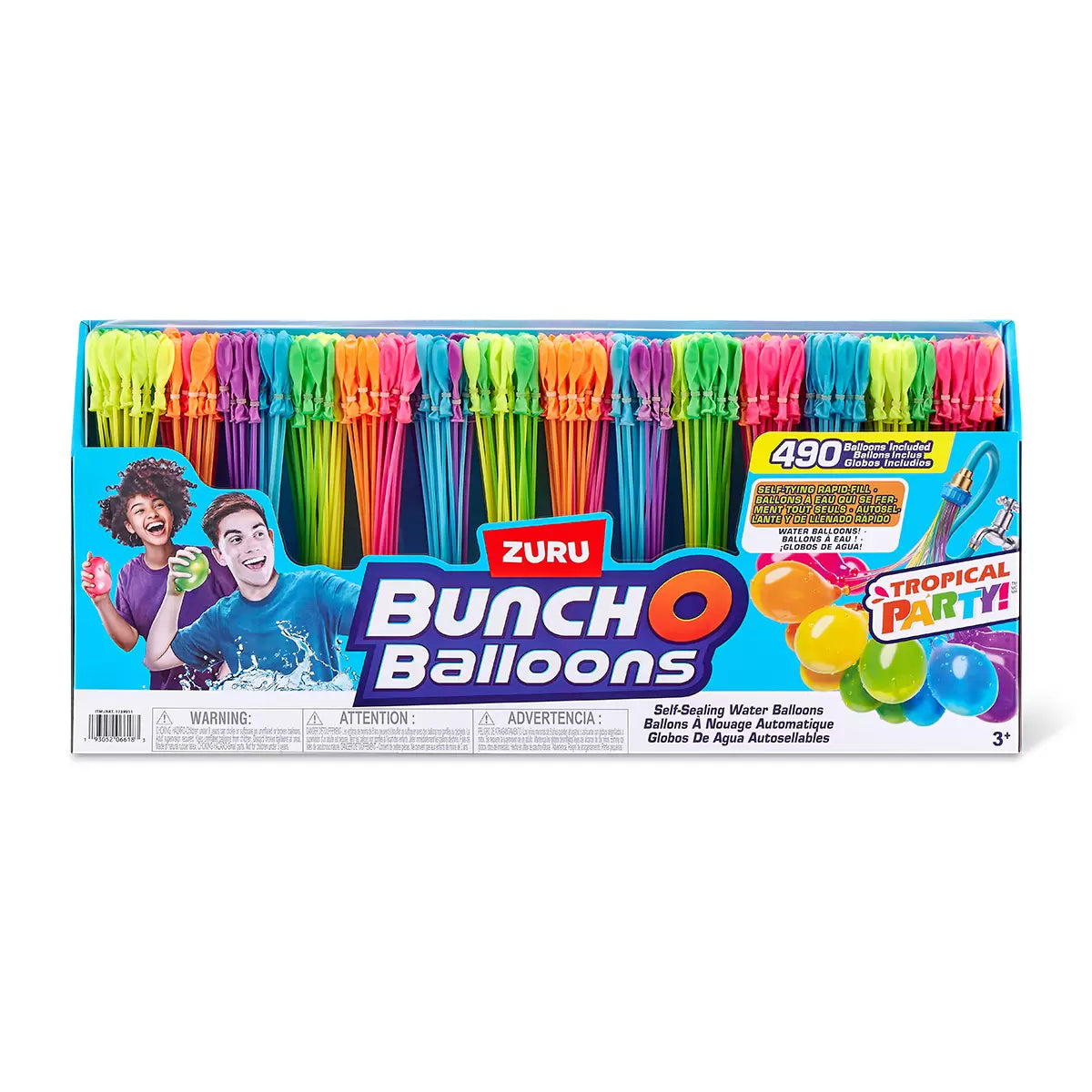Zuru Bunch O Balloons 490 tropical water balloons pack for fast outdoor party fun