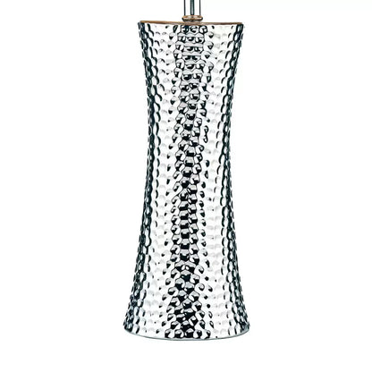 Bokara Hammered Effect Ceramic Table Lamp | Textured Ceramic Elegance | Modern Living Spaces