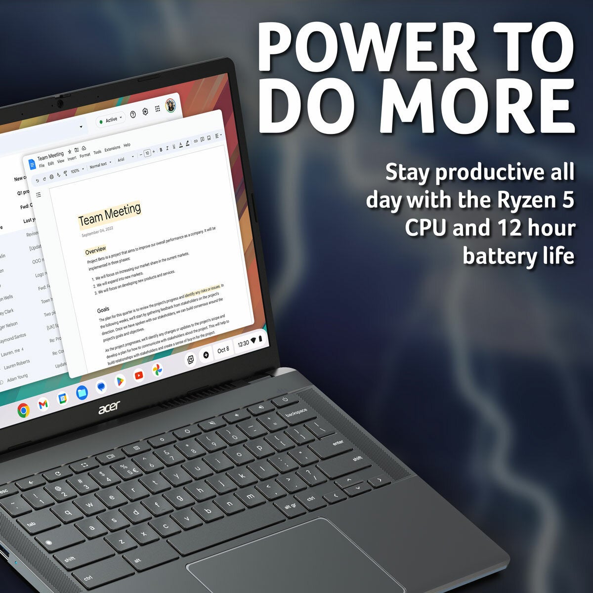 Acer Chromebook Plus 14 inch laptop, view 5