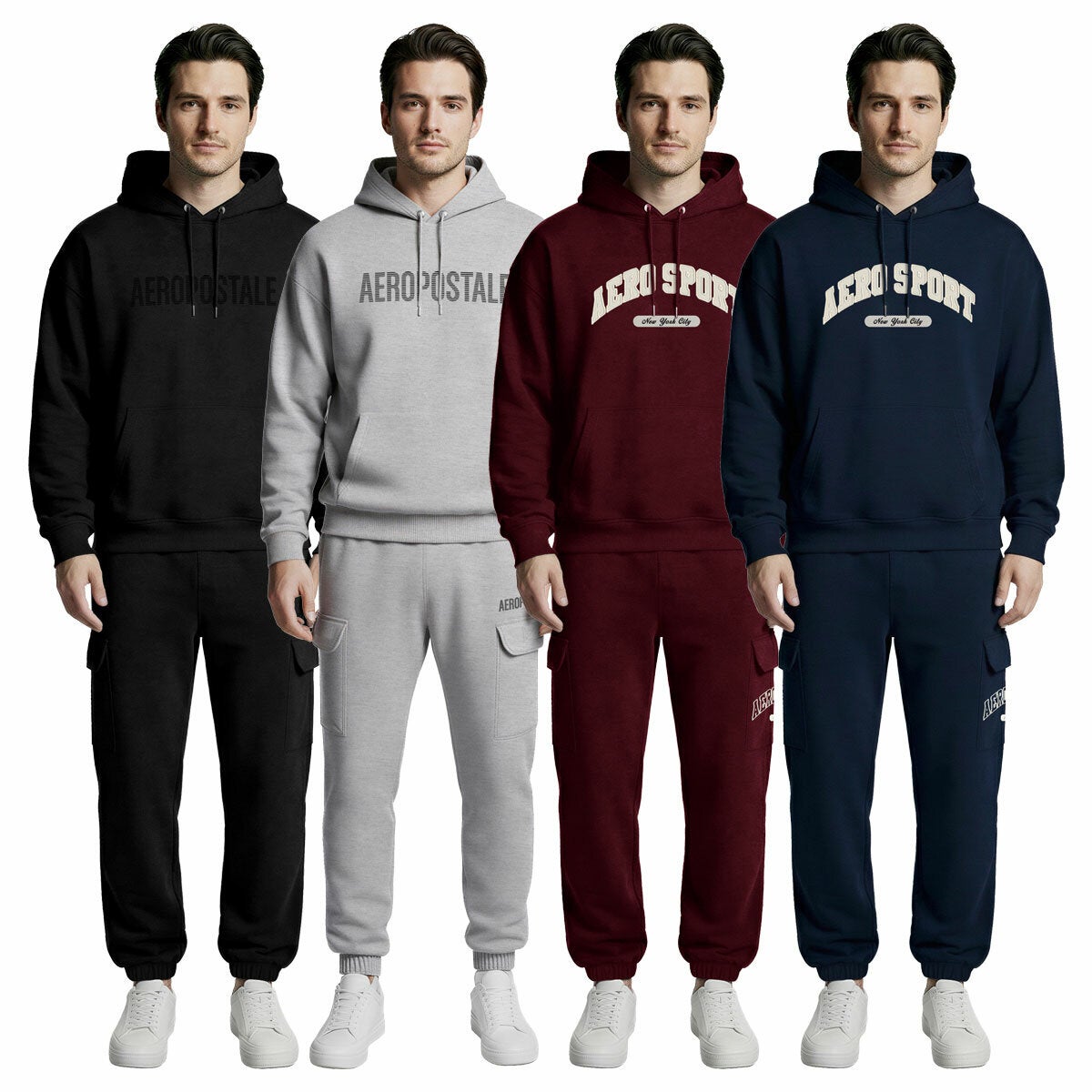 Aeropostale men's fleece hoody, main view