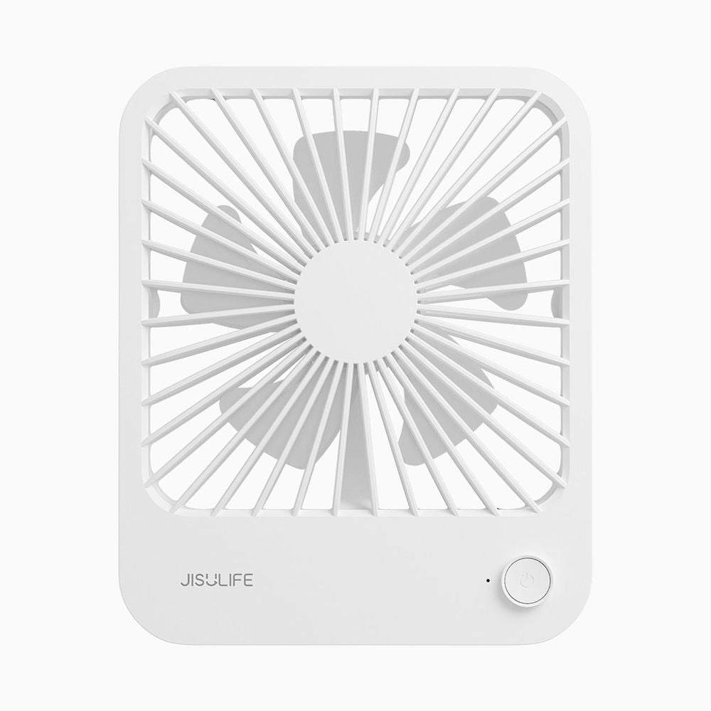 JisuLife Life1 Rechargeable Table Fan – Quiet 4-Speed Portable Cooling, 18-Hour Battery