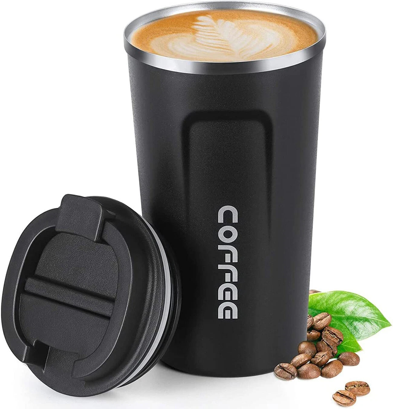 380ML Wall Insulated Coffee Mug Cup Travel Thermal Stainless Steel Flask Vacuum Leakproof Hot & Cold Travel Tumbler