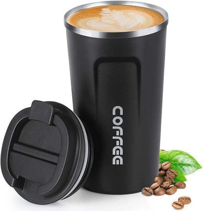 380ML Wall Insulated Coffee Mug Cup Travel Thermal Stainless Steel Flask Vacuum Leakproof Hot & Cold Travel Tumbler