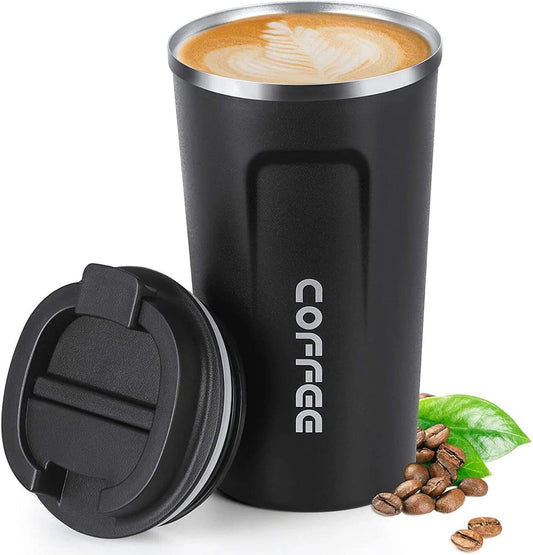 380ML Wall Insulated Coffee Mug Cup Travel Thermal Stainless Steel Flask Vacuum Leakproof Hot & Cold Travel Tumbler