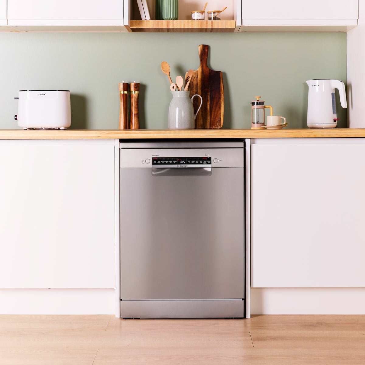 Bosch Series 4 SMS4EMI06G dishwasher inox, view 2