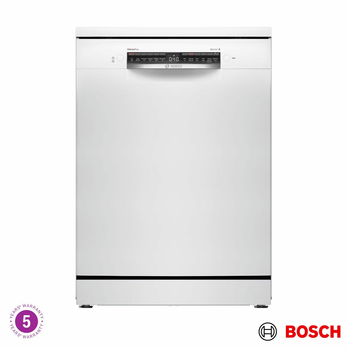Bosch Series 4 SMS4EMW06G dishwasher white, main view