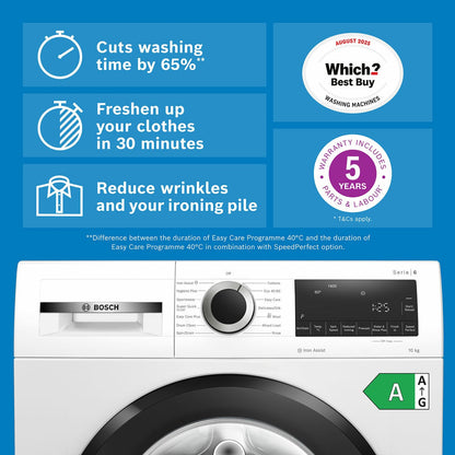 Bosch Series 6 WGG254Z1GB 10kg washing machine, view 2