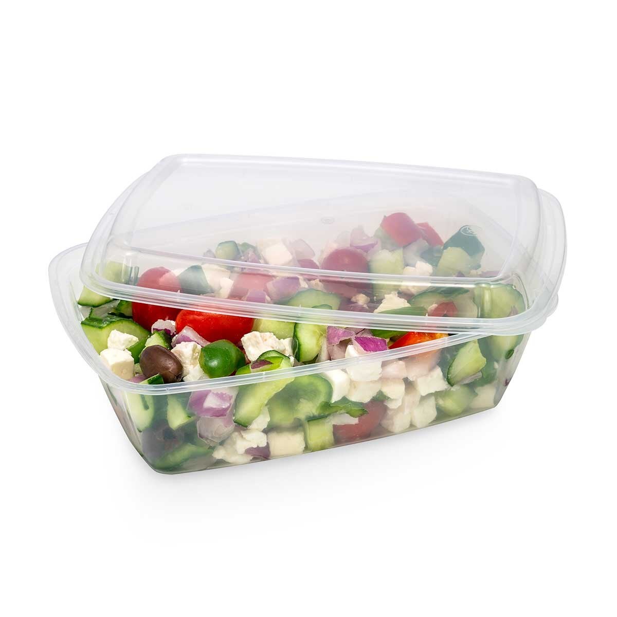 Cafe Express plastic food containers with lids 42 pack, main view