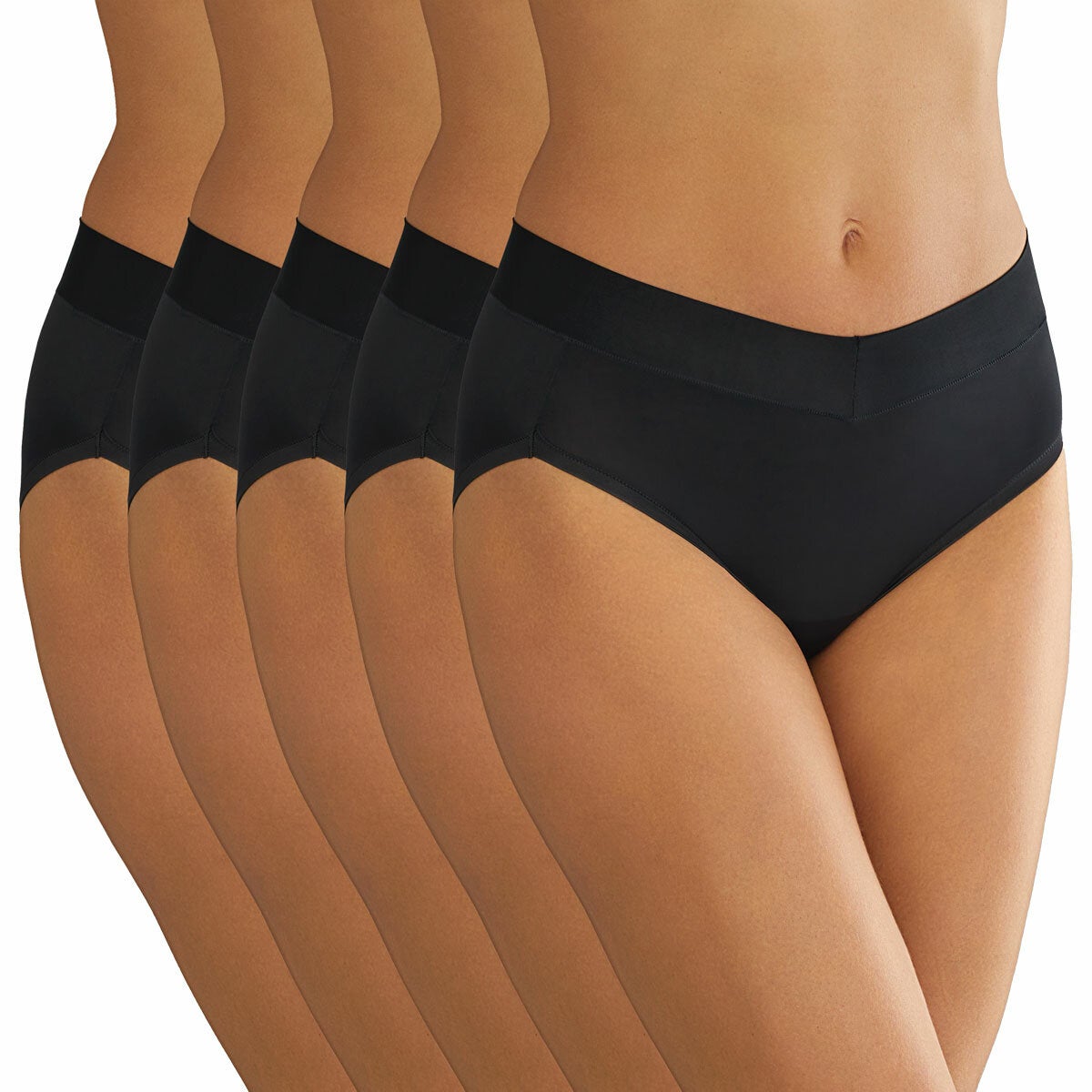 Carole Hochman women's seamless briefs five pack, main view
