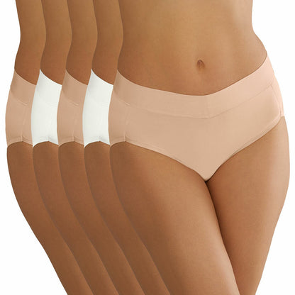 Carole Hochman women's seamless briefs five pack, view 2