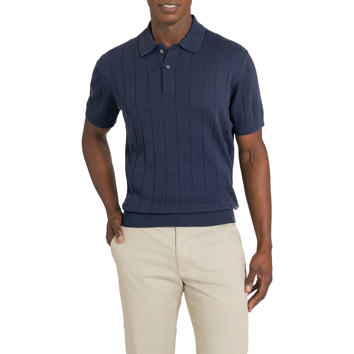 Chaps men's Ladson ribbed knit polo, view 3