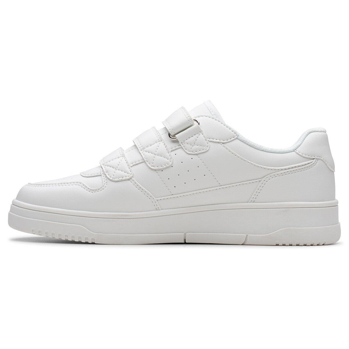 Clarks Kids Canyon Sky white trainers, view 3