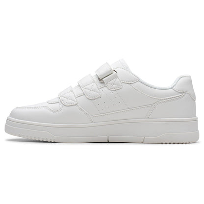 Clarks Kids Canyon Sky white trainers, view 3