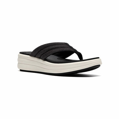 Clarks ladies Drift Carmen wedge sandals, view 2