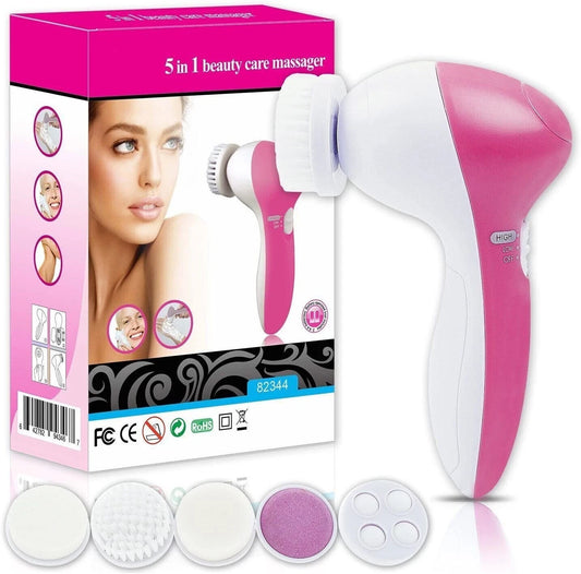 5 in 1 electric facial cleansing brush for deep skin cleaning and exfoliation-1