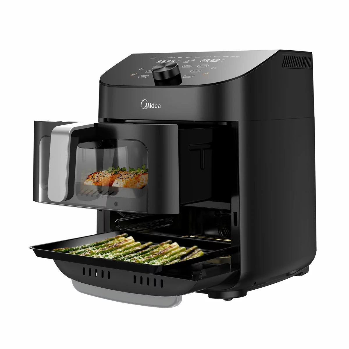 Midea Dual Basket Air Fryer 11L MAF112B0BPKW | Dual Zone Cooking | Large Family Meals