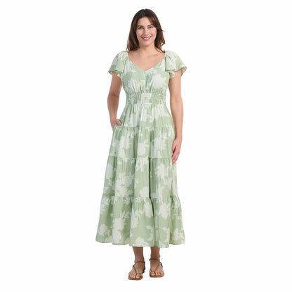 Dalia ladies tiered maxi dress, view 4