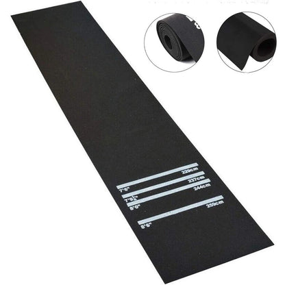 Rubber professional dart mat with marked throwing distances for darts games-1