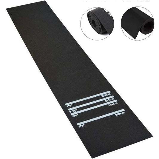 Rubber professional dart mat with marked throwing distances for darts games-1