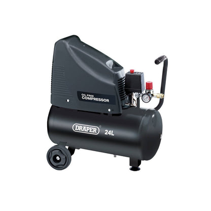 Draper 24L oil-free air compressor kit, main view