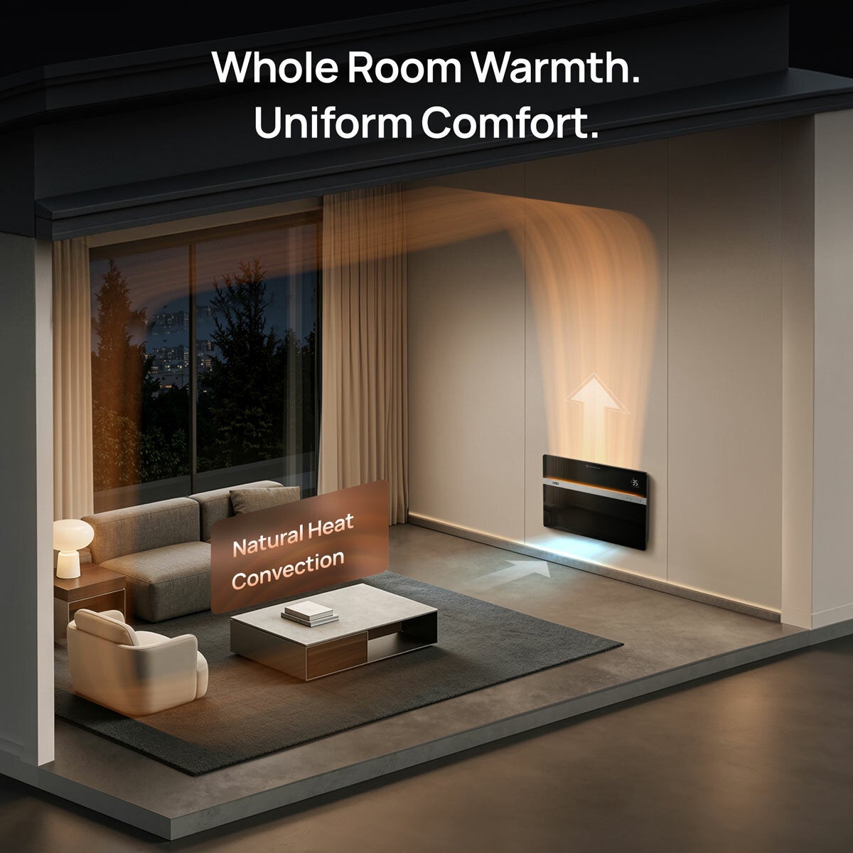 Dreo 711S convection heater, view 3