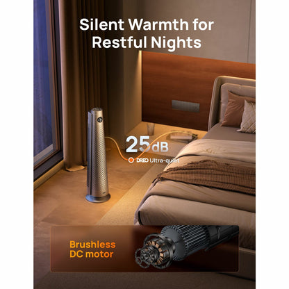 Dreo 718 oscillating tower heater, view 3