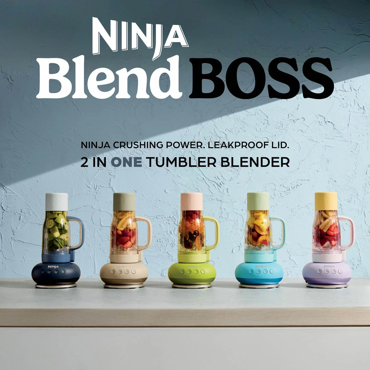 Ninja BlendBoss Tumbler Blender | Portable Smoothie Blending | Fitness Enthusiasts