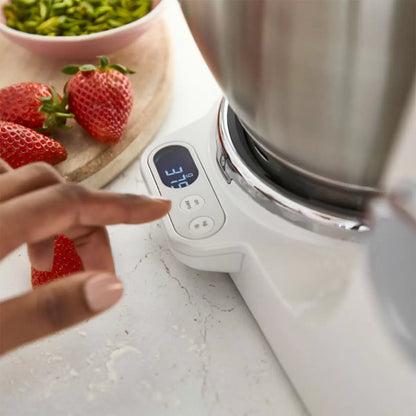 Kenwood Titanium Chef Baker Stand Mixer - White KVC65.001WH | Integrated Weighing System | Home Bakers & Cake Makers