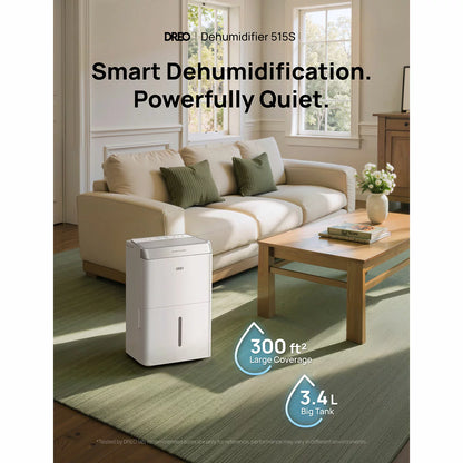 Dreo Smart WiFi 16L Dehumidifier | Smart Humidity Control | Homes & Bedrooms