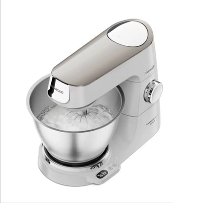 Kenwood Titanium Chef Baker Stand Mixer - White KVC65.001WH | Integrated Weighing System | Home Bakers & Cake Makers