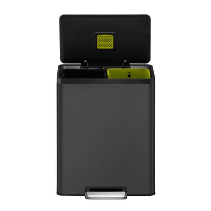 EKO Ecocasa II 60L recycling bin matte black, view 3