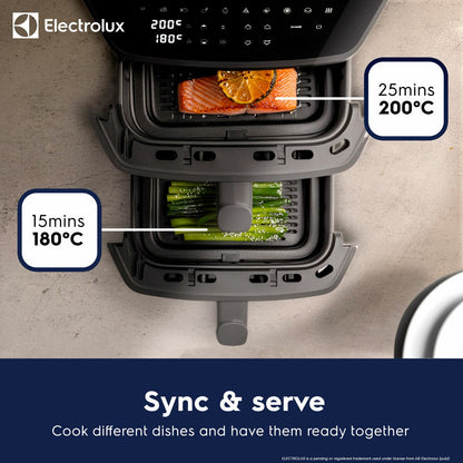Electrolux 12L stacked dual drawer air fryer, view 3