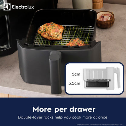 Electrolux 12L stacked dual drawer air fryer, view 5