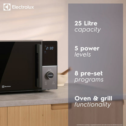 Electrolux 25L combination microwave with grill, view 2